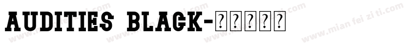 Audities Black字体转换